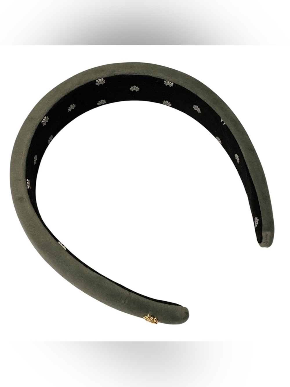 LELE SADOUGHI Gray Alice Velvet Headband